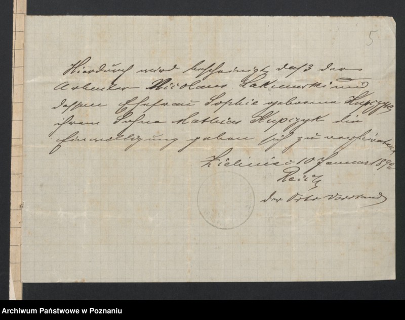 image.from.unit.number "Acta betreffend die Sammel-Akten zu den Heiratsregistern des Standesamtsbezirk Wyslawice Kreis Schroda"
