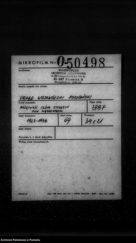 Obraz 2 z jednostki "Majętność leśna Stołężyn powiat wągrowiecki"