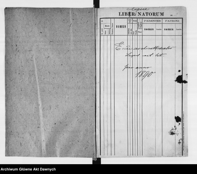 image.from.unit.number "Parafia: Lwów, Bazylika Metropolitalna. Dekanat: Lwów. Księga metrykalna urodzeń, ślubów i zgonów dla parafii miejskiej."