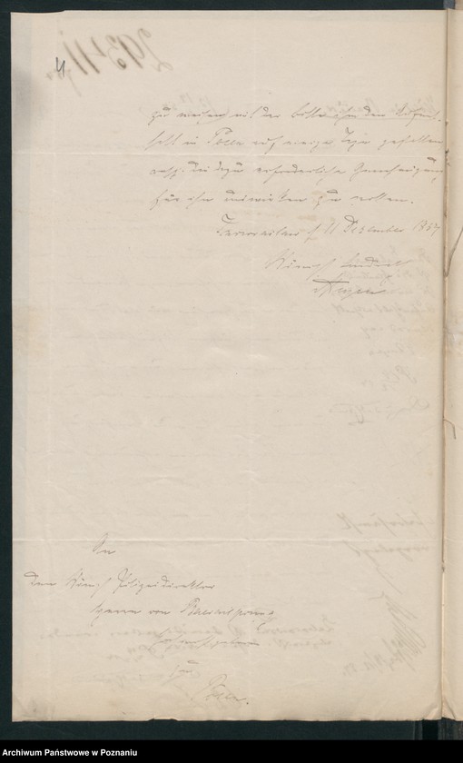 Obraz 8 z jednostki "A. betr. den polnischen Emigranten Gutspächter von Zaborowski"