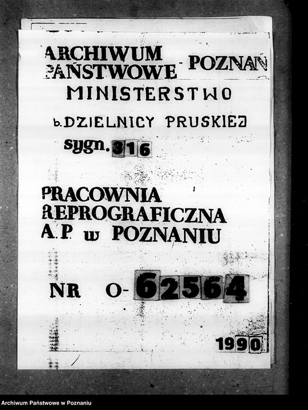 Obraz 1 z jednostki "Główny Urząd Ziemski w Warszawie Akta Biura Prezydialnego"