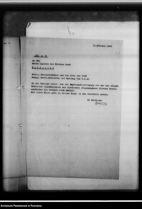 image.from.unit.number "Einziehungsprotokolle [ksiąg kościelnych] Kreis Lask [powiat łaski, województwo łódzkie]"