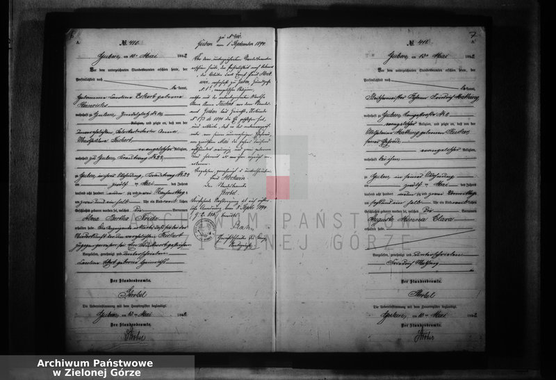 image.from.unit.number "Geburts-Neben-Register, Band II von No 405 bis No 798"