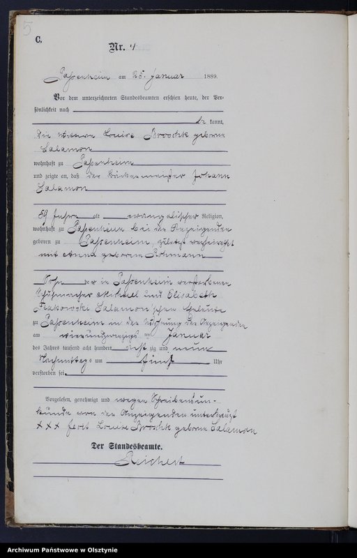 image.from.unit.number "Sterbe-Haupt-Register Nr 1 - 49"