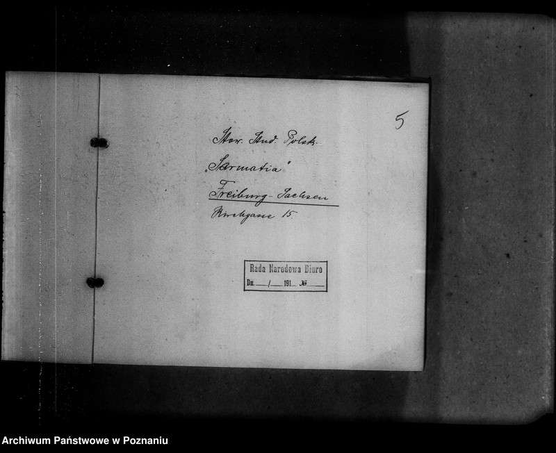 Obraz 9 z jednostki "Adresy Kółek Rolniczych w Prusach Zachodnich i w Prowincji Poznańskiej oraz adresy organizacji studenckich zagranicą."