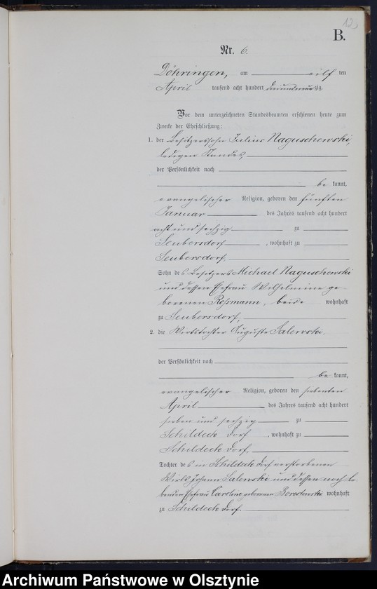 image.from.unit.number "Heiraths-Neben-Register Nr 1 - 19"