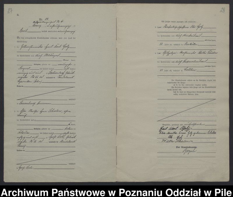 Obraz 17 z jednostki "Księga małżeństw"