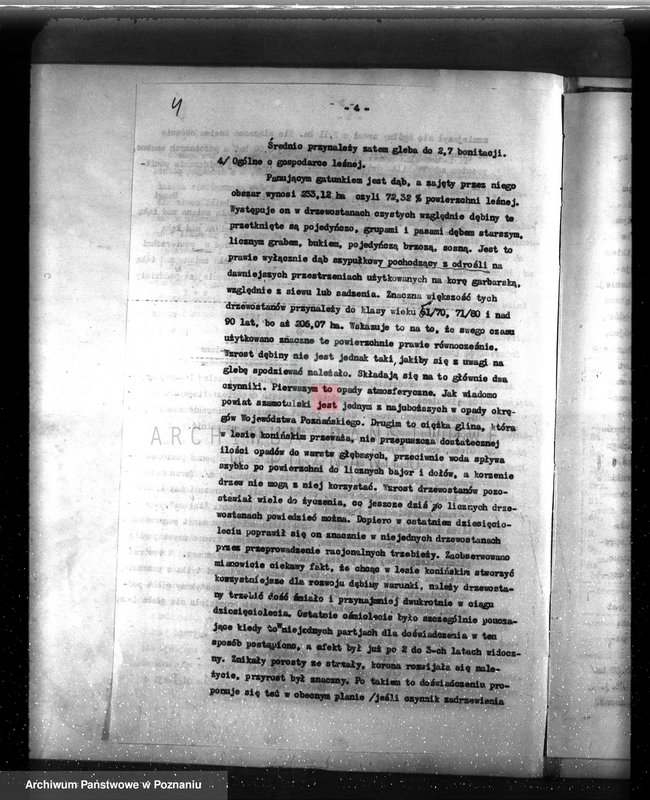 image.from.unit.number "Plan urządzenia gospodarstwa leśnego dla lasu majętności Konin powiat szamotulski 1934-1944"
