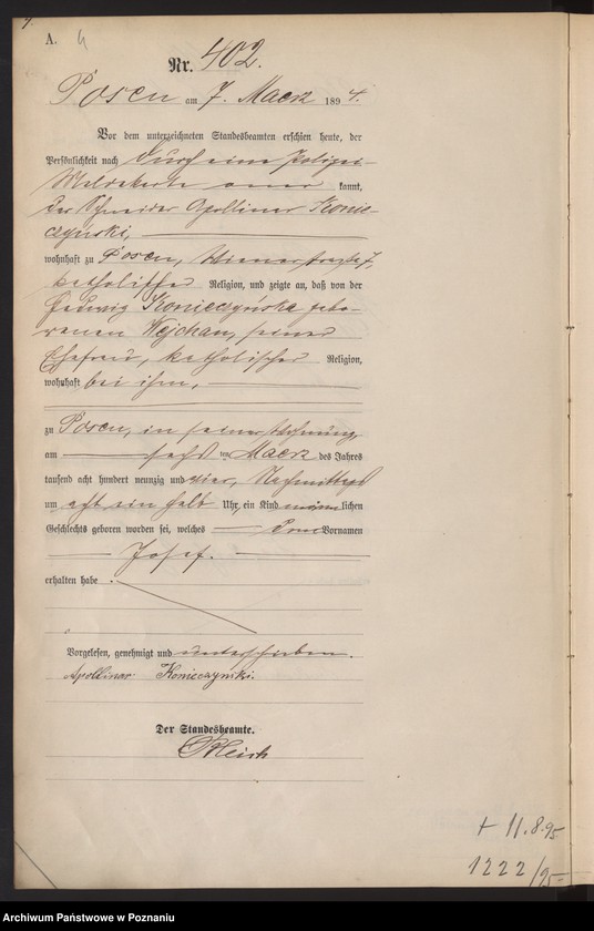 Obraz 7 z jednostki "Księga urodzeń t. II"