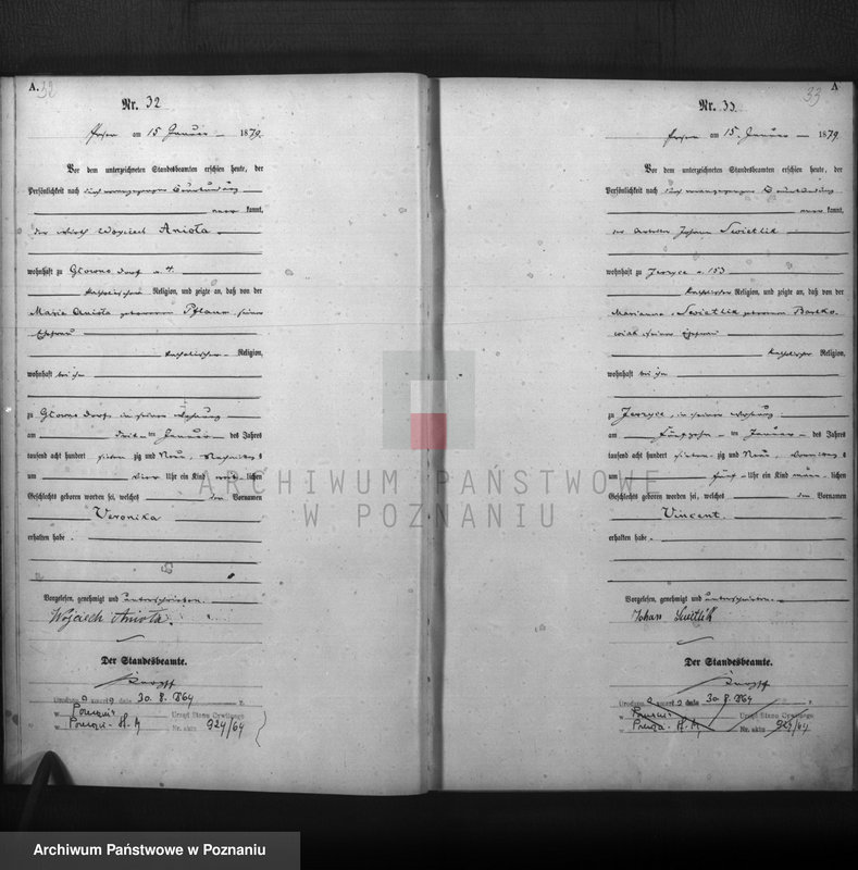 Obraz 18 z jednostki "Księga urodzeń t. I"