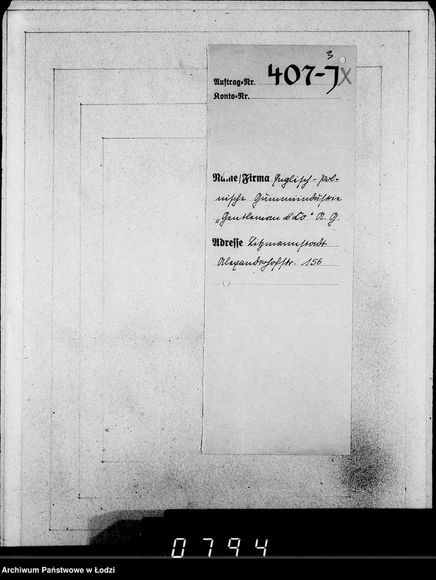 Obraz 7 z jednostki "J[uden] 406-420 [Wnioski Żydów z Getta o zwrot należności za pracę lub towar wzięty na kredyt]"