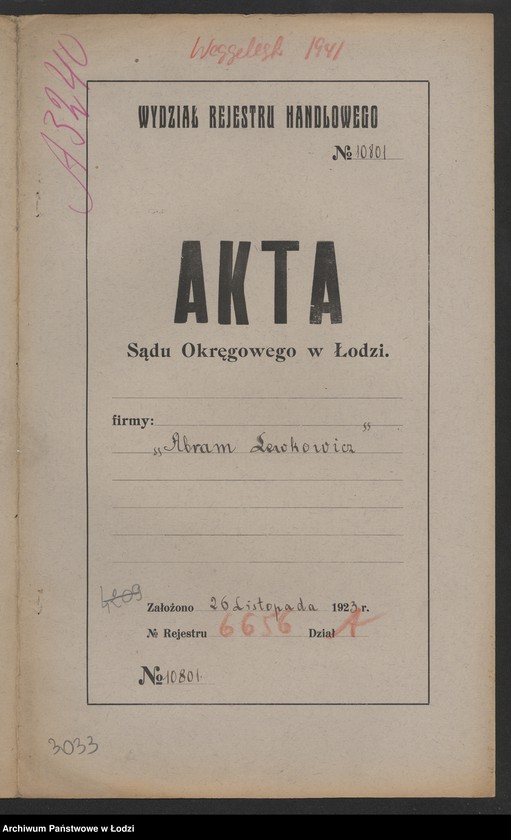 Obraz 2 z jednostki "Abram Lewkowicz- kupno i sprzedaż skór"