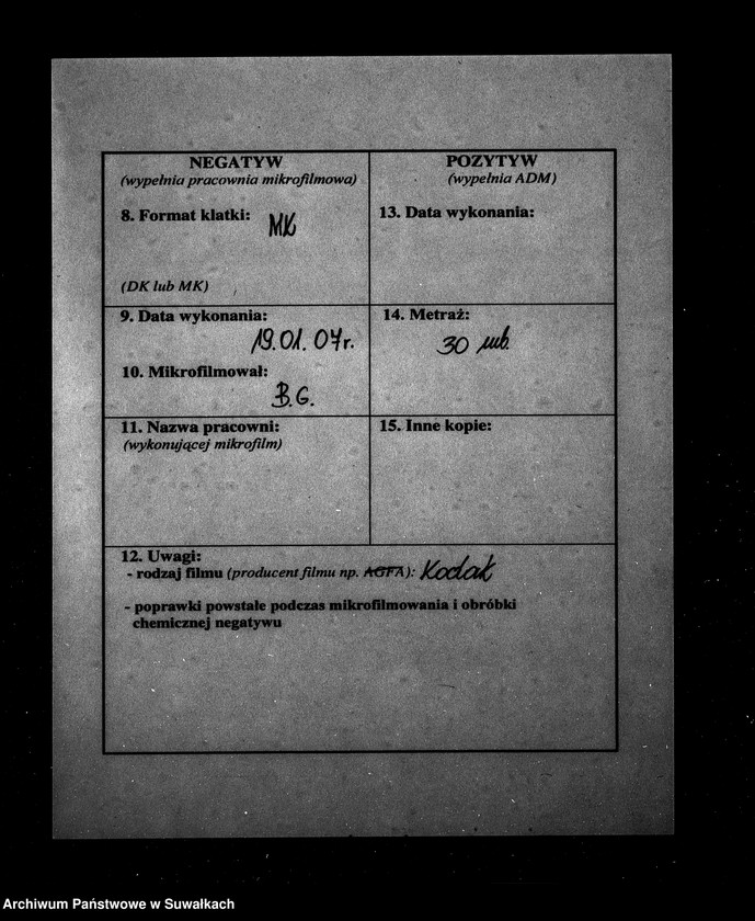 Obraz 3 z jednostki "Dowody do Akt Ślubnych Parafii Suwalskiej z Roku 1863."