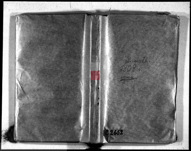 image.from.unit.number "Księga umarłych ru 1808 gminy suwalskiey, powiatu dąbrowskiego w departamencie łomżyńskim na rok 1808"