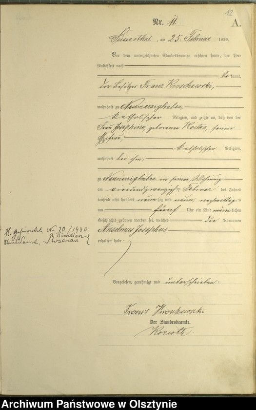 image.from.unit.number "Geburts-Haupt-Register Nr 1 - 88"