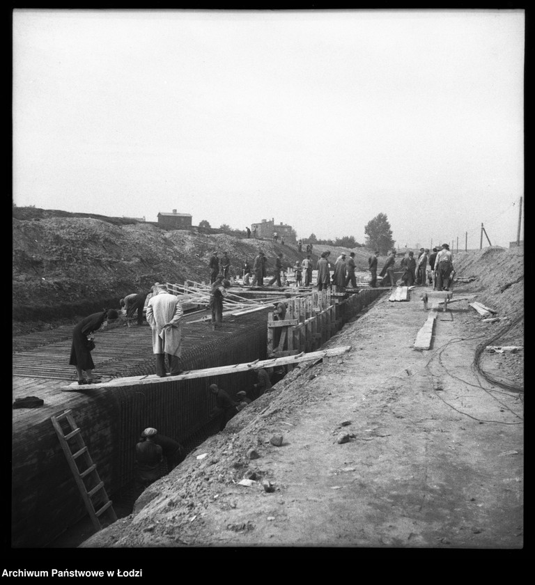 Obraz 1 z jednostki "Budowa kanałów, wizyta na budowie, minister Kościałkowski"