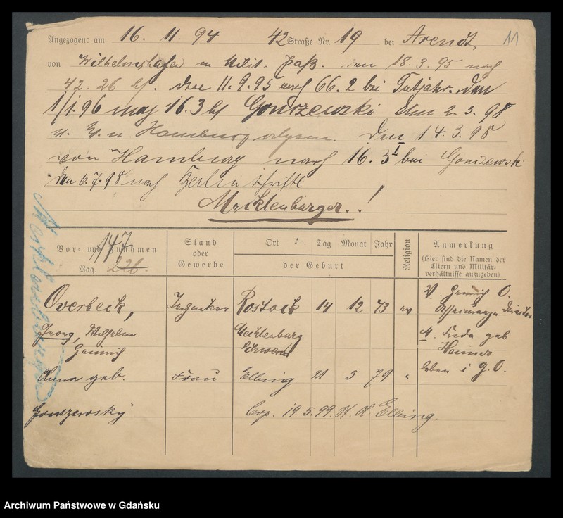 image.from.unit.number "Karty meldunkowe: Ottogrunkowsky - Paetcke"