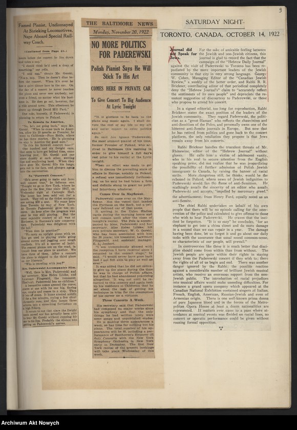 image.from.unit.number "Wycinki prasowe dotyczące tournée i koncertów w Stanach Zjednoczonych, Francji i Anglii oraz działalności politycznej i biografii"