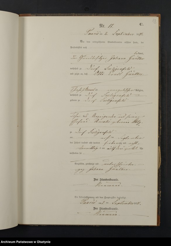 image.from.unit.number "Sterbe-Neben-Register Nr 1 - 41"