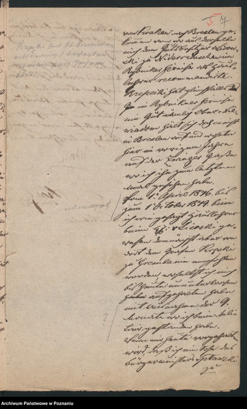 Obraz 10 z jednostki "A. betr. die Feststellung der Heimatsverhältnisse des Josef Berger aus Grembanin geboren in Baranowitz , Kreis Rybnik"