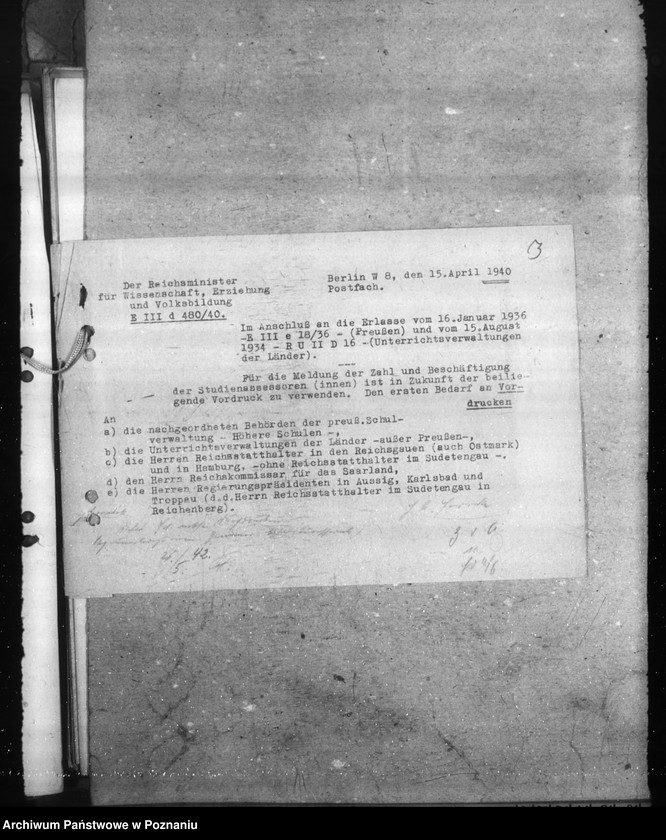 Obraz 7 z jednostki "Statistische Angaben der Oberschulen"