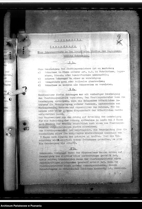 Obraz 13 z jednostki "Wohnungswesen. Wohnungsbeschaffung für beamten. Raumwirtschaftung"