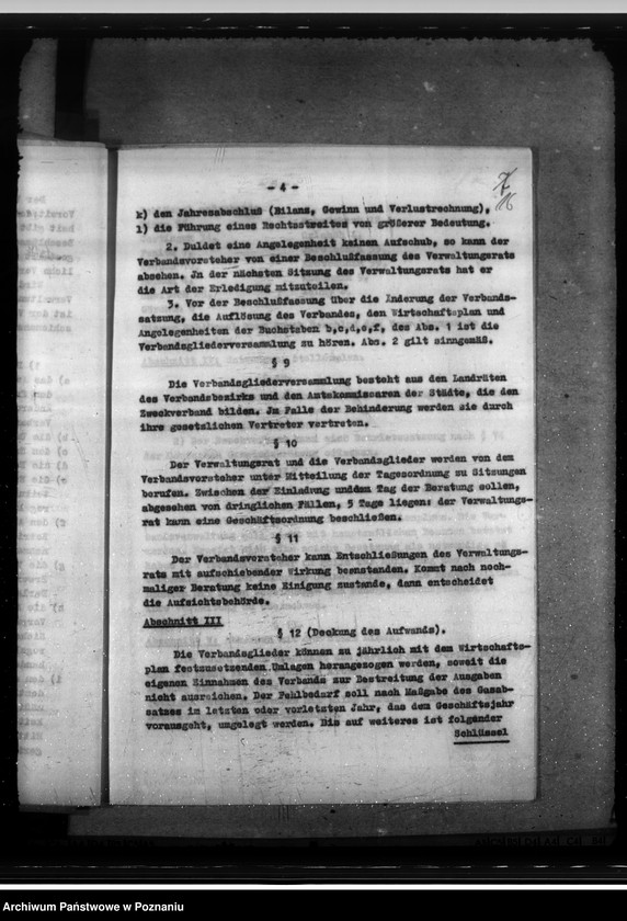 Obraz 20 z jednostki "Versorgung mit Gas. Friedensbau- Programm. Hafenanlagen. Wasserversorgung. Entwässerung. Mineralölbewirtschaftung. Gettofahrscheine"