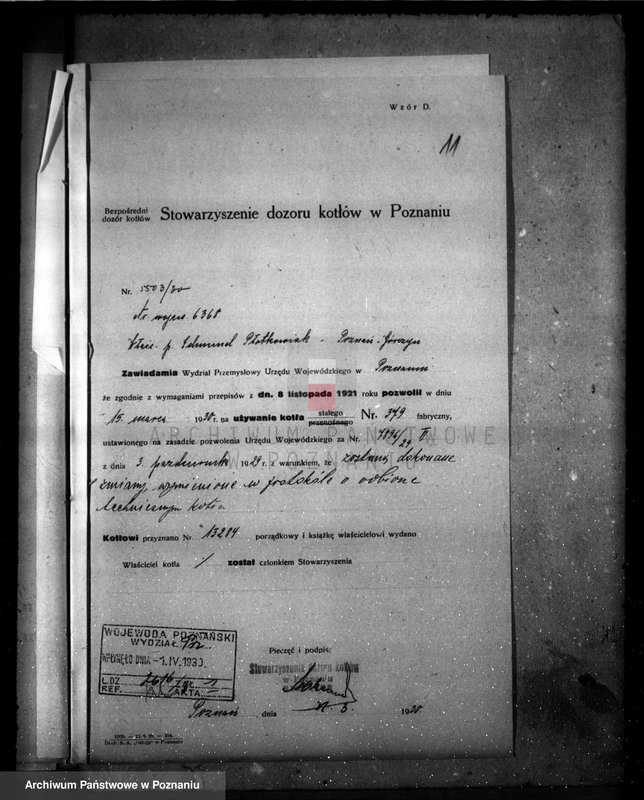 image.from.unit.number "Fabryka listew E. Płotkowiaka w Poznaniu nr woj. 6368"