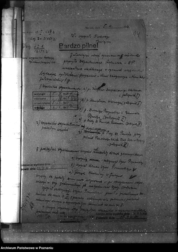 Obraz 19 z jednostki "Sprawy osobowe Personalia - zajęcia poboczne urzędników państwowych"