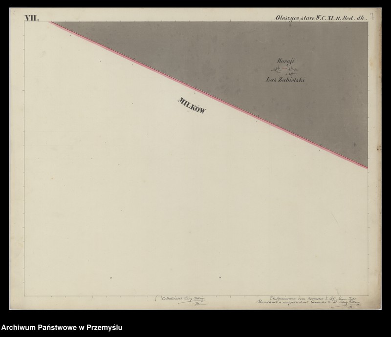 image.from.unit.number "Dorf Oleszyce Stare sammt Ortschaft Zabiala in Galizien Żółkiewer Kreis"