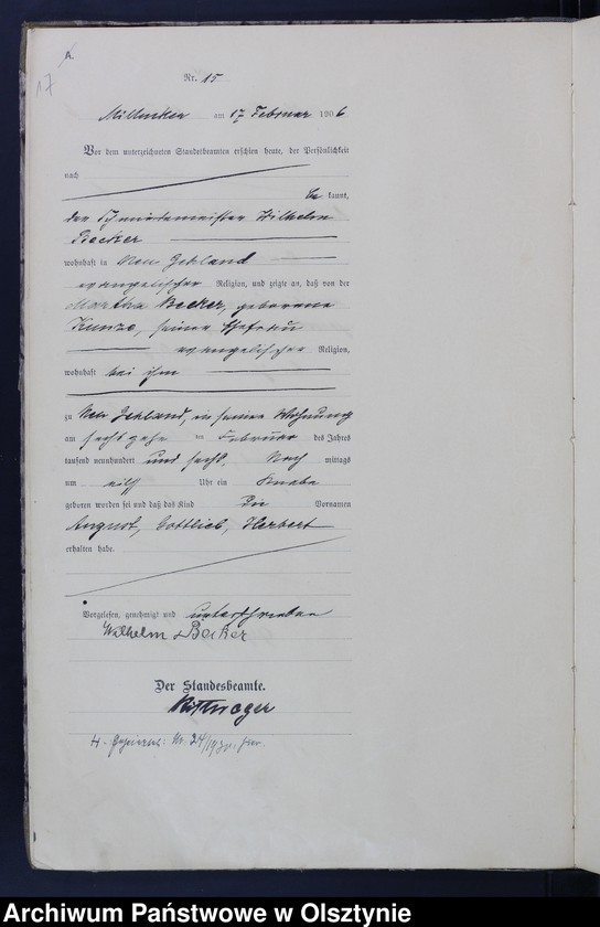 image.from.unit.number "Geburts-Haupt-Register Nr 1 - 115"