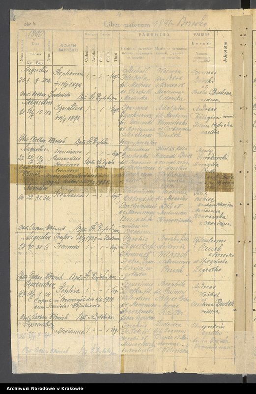 image.from.unit.number "Księga urodzeń - Brzesko"