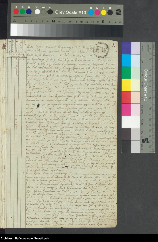image.from.unit.number "Akta zeszłych gminy puńskiey od 1-go stycznia do dnia ostatniego grudnia 1813 roku."