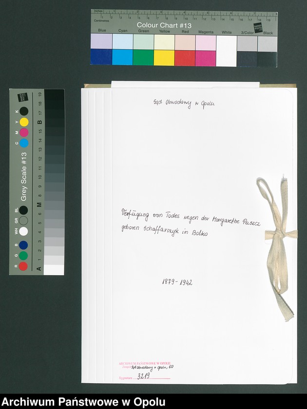 Obraz 2 z jednostki "Verfügung von Todes wegen der Margarethe Puszcz geboren Schaffarczyk in Bolko"