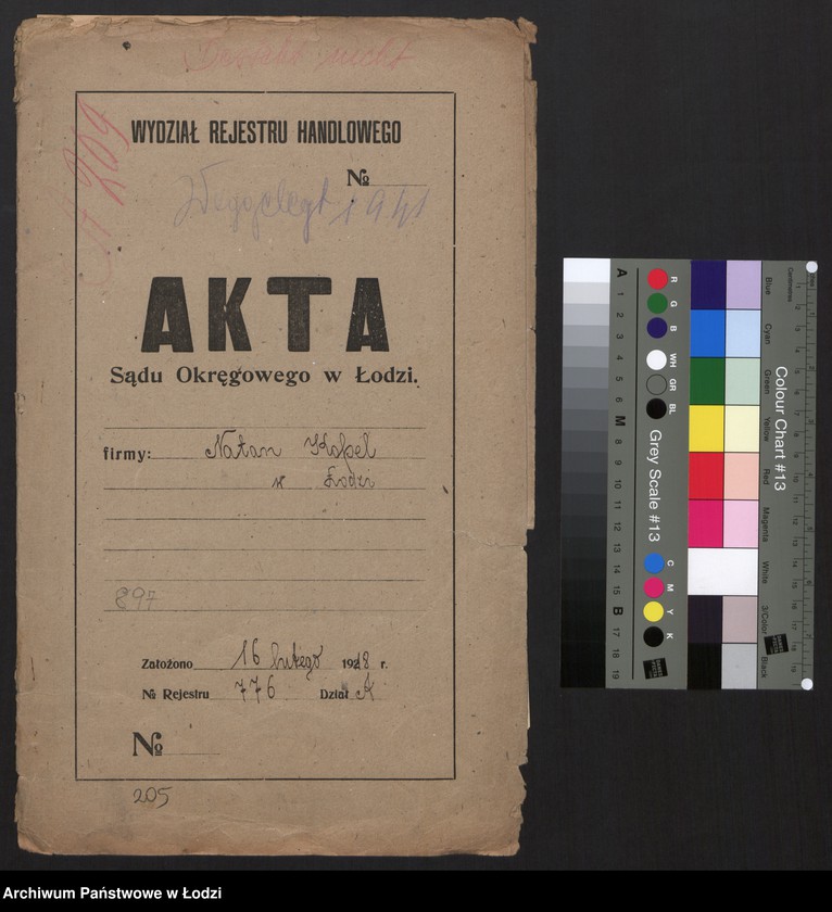 Obraz 2 z jednostki "Natan Kopel - przędzalnia"