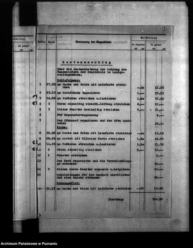Obraz 11 z jednostki "Ausbau der Ober - Heimschule Hohensalza (Inowrocław)"