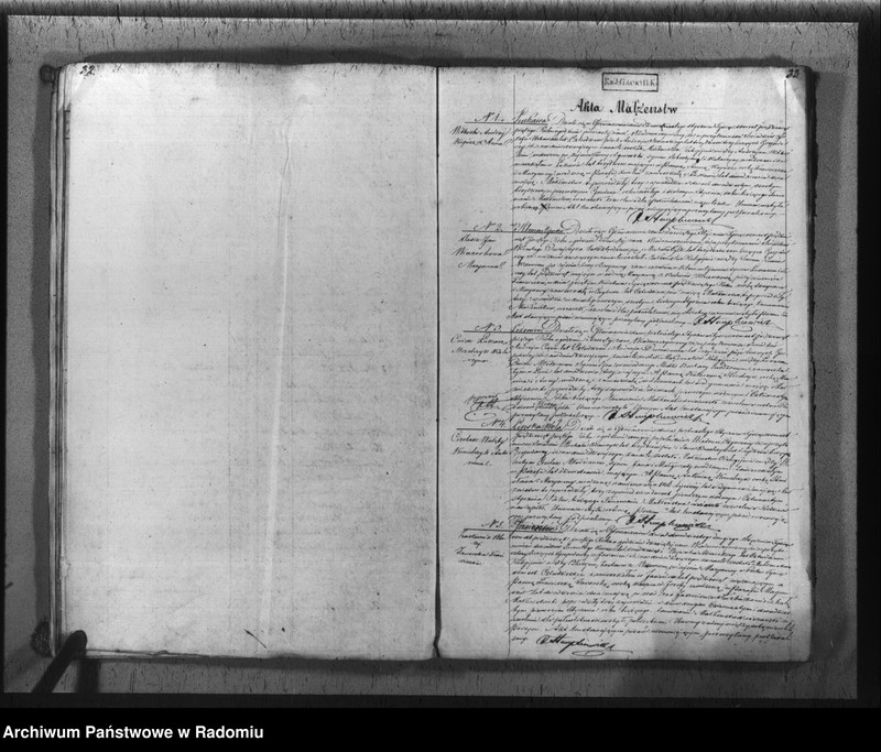 image.from.unit.number "Duplikat akt urodzonych, zaślubionych i zmarłych z parafii Głowaczów w roku 1855"