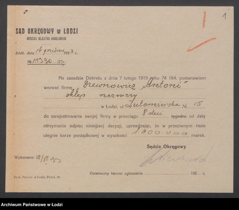 Obraz 3 z jednostki "Antoni Drewnowicz – sklep rzeźniczy"