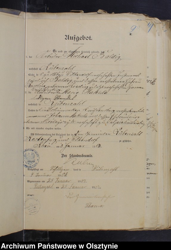 image.from.unit.number "Beläge zum Heirathsregister"