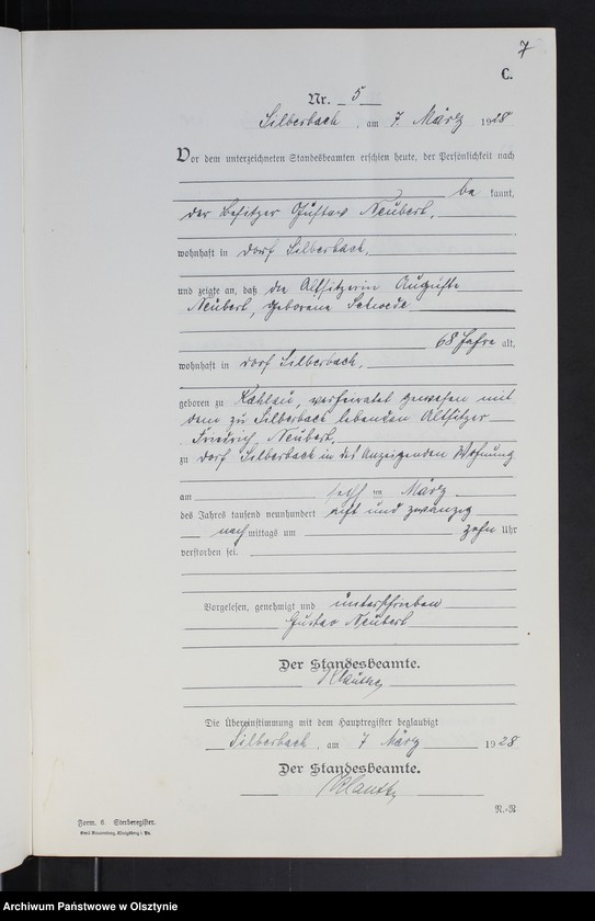 image.from.unit.number "Sterbe-Neben-Register Nr 1 - 28"
