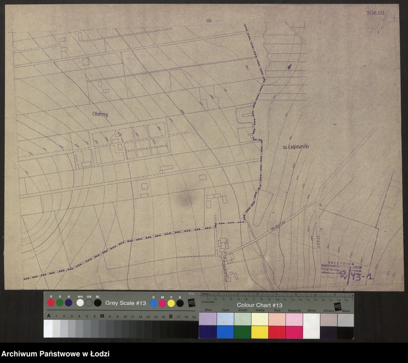 Obraz 1 z jednostki "Plan m. Łodzi 1:2000, odbitka. Sekcja NW111"