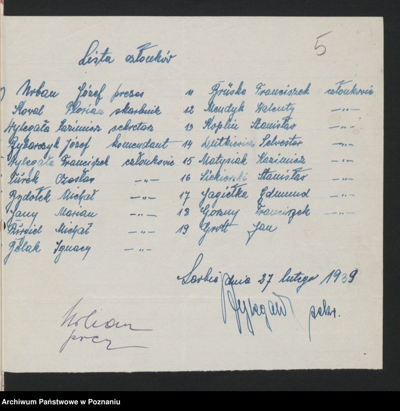 Obraz 10 z jednostki "Korespondencja skarbnika Zarządu Głównego Związku Powstańców Wielkopolskich."