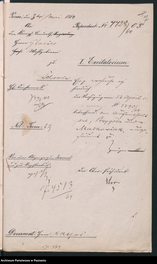 image.from.unit.number "Der Uebertritt polnischer und diesseitiger Untertanen auf preussisches und jenseitiges Gebiet während der polnischen Insurrektion und die dagegen getroffenen Massnahmen."