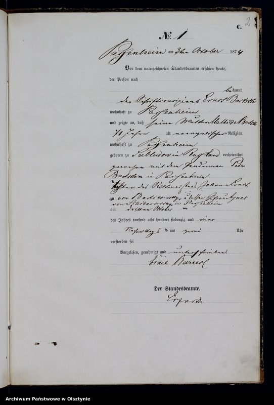 image.from.unit.number "Haupt-Sterbe-Register Nr 1 - 18"