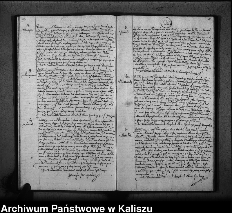 Obraz 13 z jednostki "Księga duplikat urodzonych, zaślubionych i zmarłych"