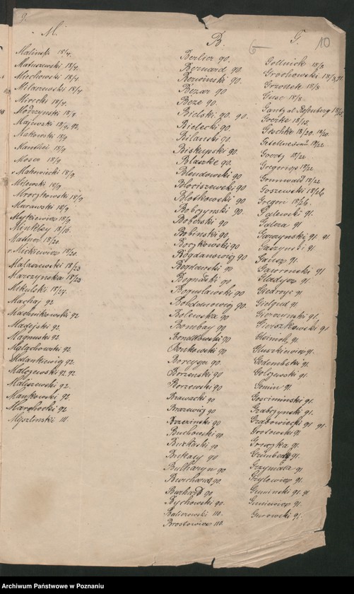 Obraz 13 z jednostki "A. betr. verschiedene Nachrichten und Verzeichnisse über polnische Emigranten"