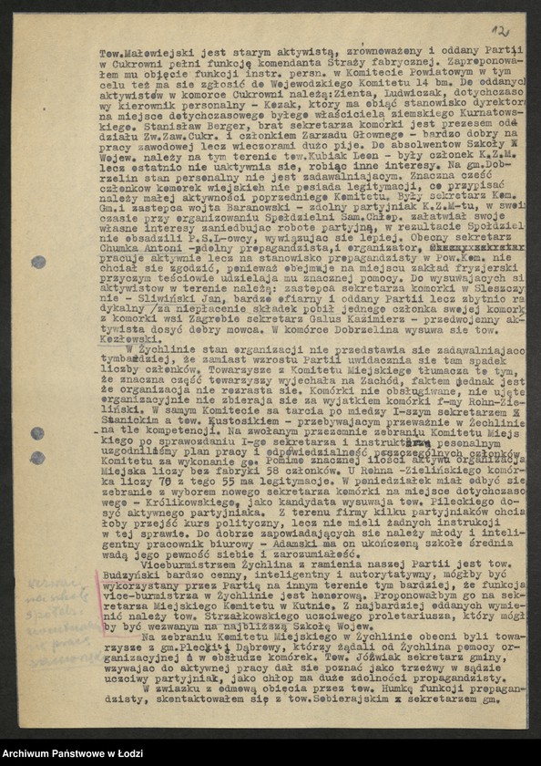 Obraz 13 z jednostki "Sprawozdania instruktorów [Wydziału] z pobytu w terenie"
