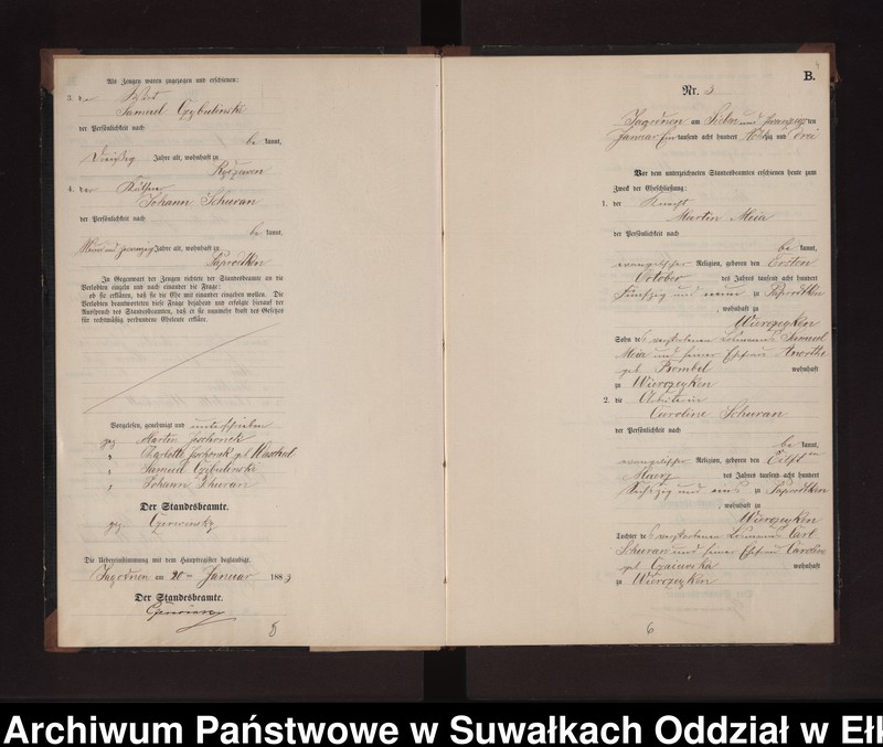 image.from.unit.number "Heiraths-Neben-Register des Preussischen Standes-Amtes Rydzewen Kreis Loetzen"