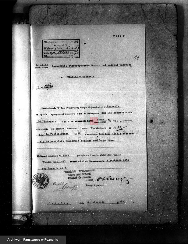 Obraz 15 z jednostki "Młyn p. Kiehla z Suchej pow. jarociński nr fabr 6901, nr woj. 51"