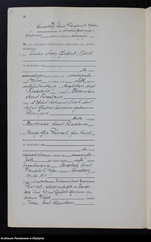 image.from.unit.number "Heiraths-Neben-Register Nr 1 -16 [ Księga małżeństw- wtóropis ]"